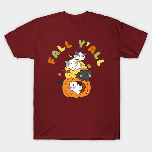 Fall Y'all T-Shirt by Purrrfect Spot